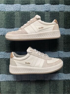 Gola Grandslam Trident Women’s 7 Retro Tennis Sneakers Preppy Court Sporty Shoes